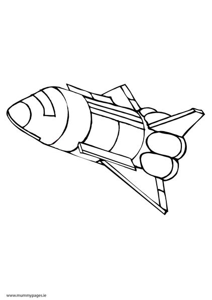 Rocket Colouring Page | MummyPages.ie