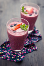 Forest fruit and banana smoothie