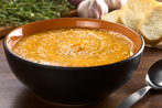 Sweet potato & lentil soup