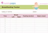 Breastfeeding tracker