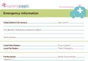 Emergency information