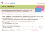 Travel checklist