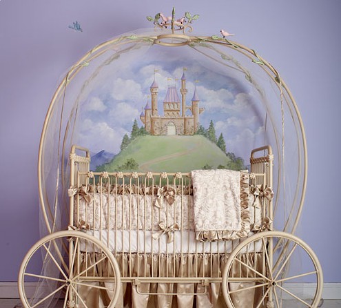 Princess Coach Iron Crib