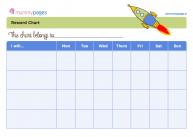 Boys reward chart