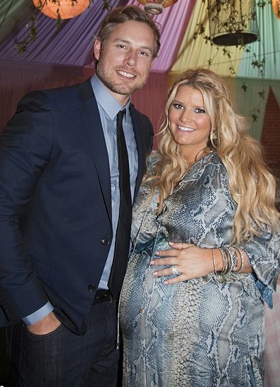 Jessica Simpson Sports Huge Baby Bump