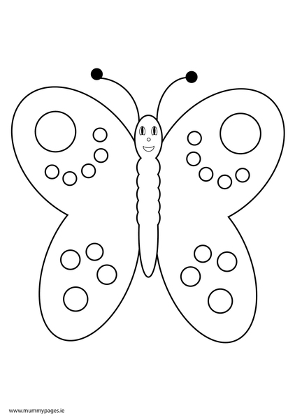 Butterfly Colouring Page | MummyPages.ie