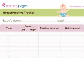 Breastfeeding tracker