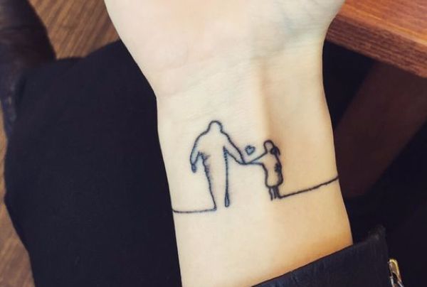 father and daughter matching tattoos tumblr